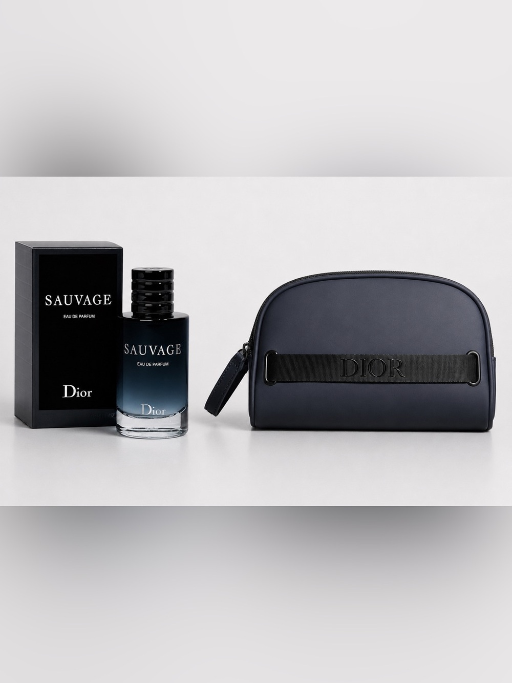👜 Dior Sauvage 10mL EDP + Dior Men’s Toiletry Bag Bundle